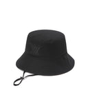 Unisex Flower Pattern Reversible Bucket Hat - Black