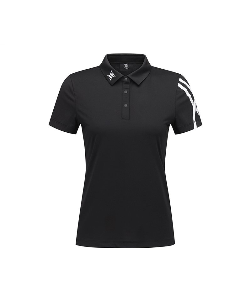 GG Women's Sleeve Print Short Sleeve T-Shirt - Black – Anew Golf USA
