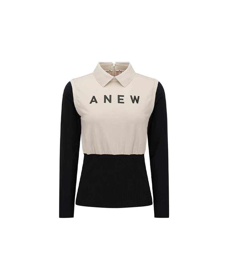 Women's Reverse Cooling Sleeve T-Shirt - Light Beige