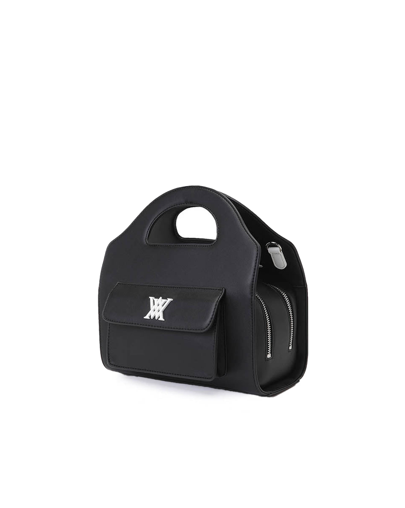 Mini Front Pocket Tote Bag - Black