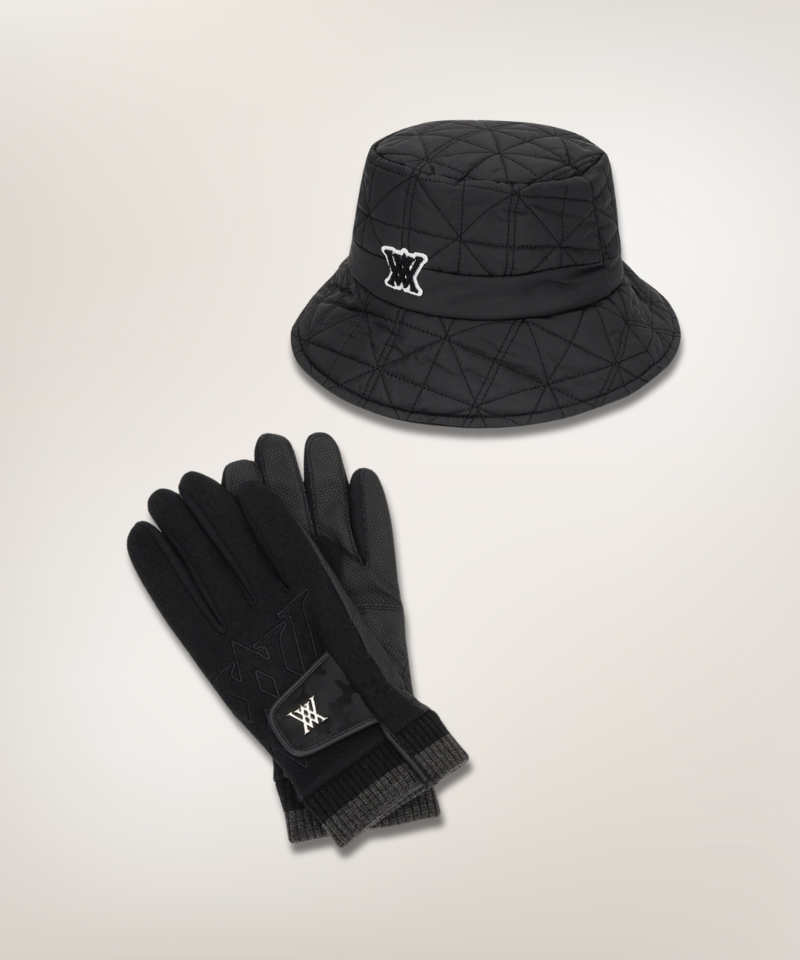 【ANEW GOLF】(W) PADDED BUCKETHAT / 追跡付 ANEW GOLF Women's Padded Bucket Hat & Women's Proof Gloves