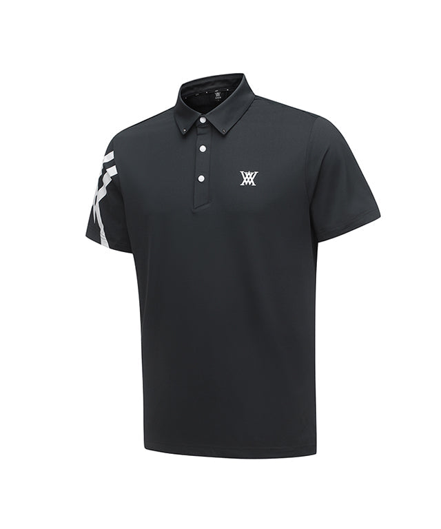 Men's Sleeve Signature Logo T-Shirt - D/Gray