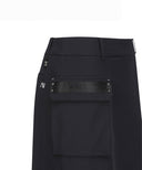 Out Pocket Point A-Line Skirt - Black