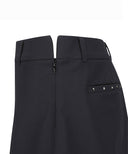 Out Pocket Point A-Line Skirt - Black