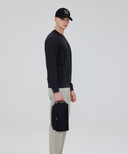 Unisex Camo Jacquard Pouch - Black