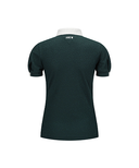Women's Back Zip T - Shirt - Dark Green