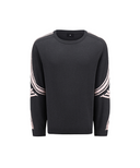 Men's Logo Sleeve Crewneck Sweater - Charcoal Grey