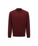 Men's Logo Pattern Turtleneck Sweater - Burgundy
