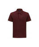 Men's Wave Textured Transition Short Sleeve T-Shirts - Burgundy