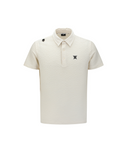 Men's Wave Textured Transition Short Sleeve T-Shirts - Cream