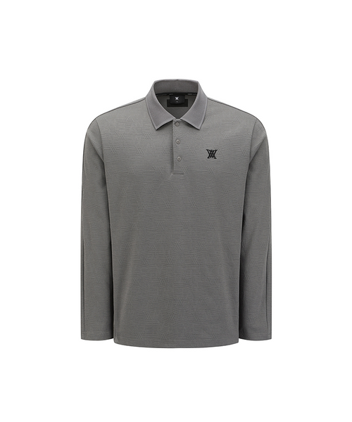 Men's Logo Jacquard T-Shirt - Dark Grey – Anew Golf USA