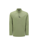 Men's Pattern Half-Zip T-Shirt - Khaki