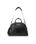 Uni Vintage Leather Boston Bag - Black