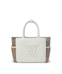 Women's Two Tone Tote Bag - Ivory