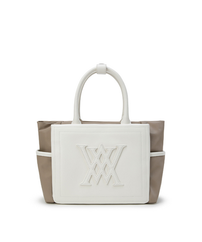Women's Two Tone Tote Bag - Ivory