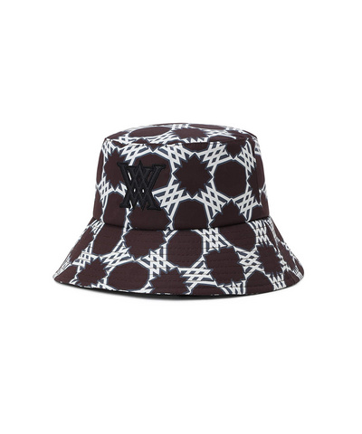 Uni Seasonal Pattern Bucket Hat - Brown
