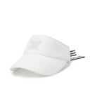 Women's Knit Ribbon Visor - Ivory