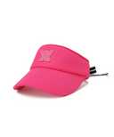 Women's Knit Ribbon Visor - Pink