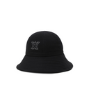 Women's Fabric Mix Bucket Hat - Black