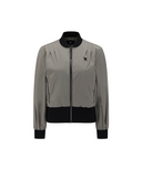 Women's Color Block Hooded Blouson Jacket - Grey