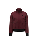 Women's Multi Pocket Blouson Jacket - Burgundy