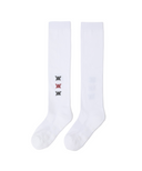 Women's Pocker Knee Socks - White