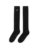 Women's Tweed Knee Socks - Black