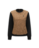 Women's Camo Pattern Layered T-Shirt - Camel