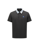 Men's Abstract Printed Polo T-Shirt - Dark Grey