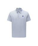 Men's Abstract Printed Polo T-Shirt - Ice Blue
