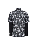 Men's Abstract Layered T-Shirt - Dark Grey