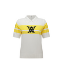 Women's Abstract Color Block Sweater - White