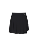 Women's Over Pleated Half Pants - Black