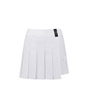 Women's Over Pleated Half Pants - White