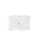 Women's Frill Neck Cover - White