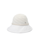 Women's Raffia Mix Bucket Hat - White