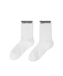 Women's Basic Middle Socks - White