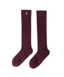 Women's Color Pop Knee Socks - Burgundy