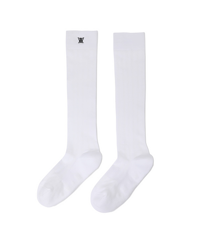Women's Color Pop Knee Socks - White