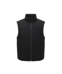 Men's Grid Quilted Down Vest - Black