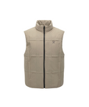 Men's Grid Quilted Down Vest - Light Beige
