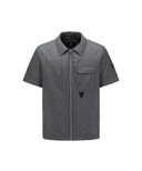 Men's Padded Short Sleeve Shirt Jacket - Dark Grey