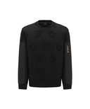 Men's Logo Jacquard Bonding Sweatshirt - Black
