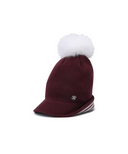 Women's Knit Pom Cap - Magenta