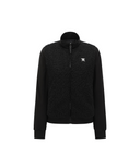 Women's Boucle Padded Sweater Cardigan - Black
