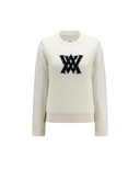 Women's Windproof Big Logo Sweater - Ivory