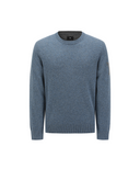 Men's Cashmere Round Sweater - Light Blue