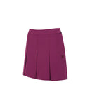 Women's Sweat Band Classic Pleats Skirt - Wine