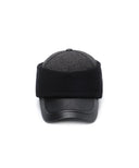 Uni Fabric Mix Earband Cap - Dark Grey