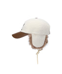 Women's Boucle Leather Cap - Ivory